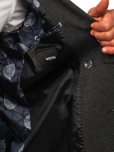 Ανδρικό κομψό τζάκετ με διπλό στήθος Ανθρακίτης Bolf 007