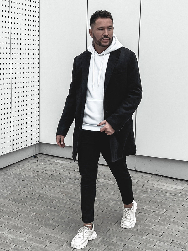 Παλτο ανδρικο χειμωνιατικο μαυρο Bolf 1047B