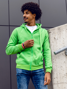 Φουτερ ανδρικο με κουκουλα ανοιχτο μπλε Bolf 2008