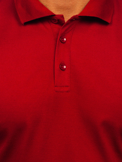 Μπορντό ανδρικό πόλο μπλουζάκι Bolf 8T80