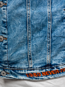 Ναυτικο μπλε τζιν μπουφαν ανδρικο με κουκουλα Bolf HY959