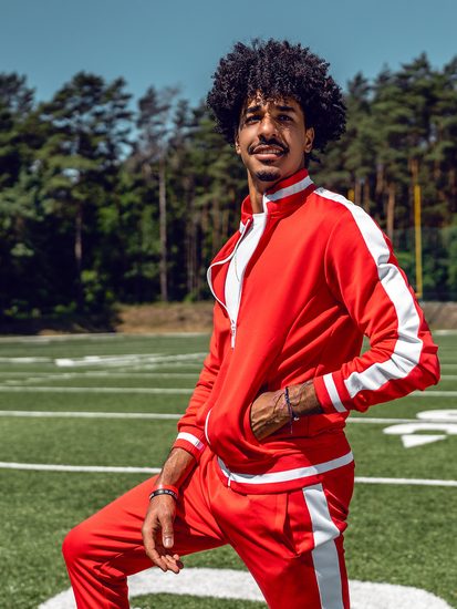 Κόκκινη ανδρική φόρμα Bolf 8C99A