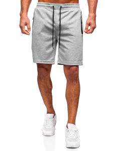 Γκρι αθλητικά κοντά σορτς ανδρικά Bolf 17K533