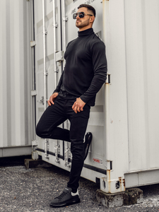 Μαύρο ανδρικό βασικό ζιβάγκο Bolf 145347