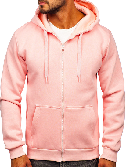 Ανοιχτο ροζ Φουτερ ανδρικο με κουκουλα Bolf 2008