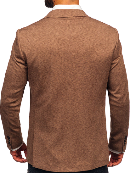 Καφέ ανδρικό σακάκι casual Bolf 24401