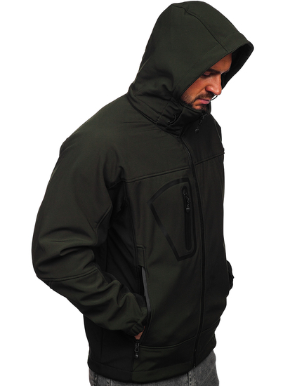 Χακί ανδρικό softshell μπουφάν Bolf T019