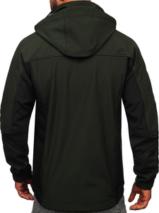 Χακί ανδρικό softshell μπουφάν Bolf T019