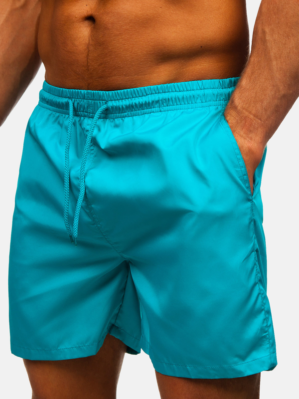 Μπλε κοντό ανδρικό μαγιό Bolf QD32