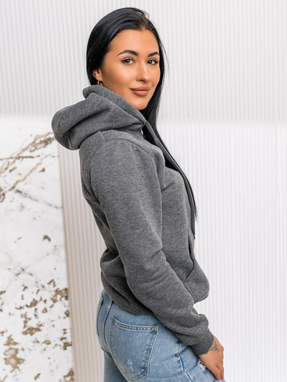 Γραφίτης γυναικείο φούτερ με κουκούλα Bolf W02A1