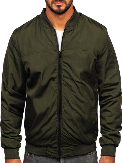 Μαύρο αναστρέψιμο ανδρικό transitional bomber jacket Bolf 84M3005
