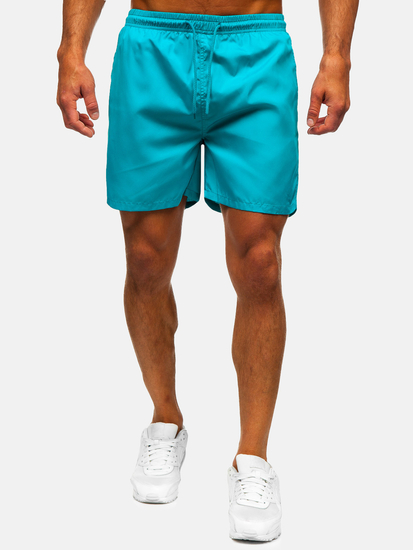 Μπλε κοντό ανδρικό μαγιό Bolf QD32