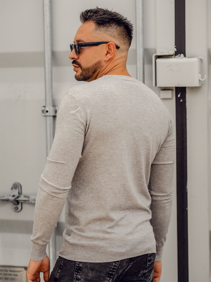 Γκρι ανδρική ζακέτα Bolf YY06A