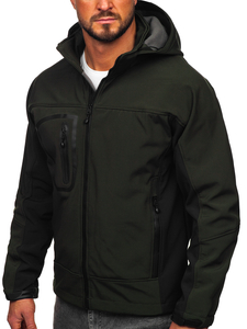 Χακί ανδρικό softshell μπουφάν Bolf T019