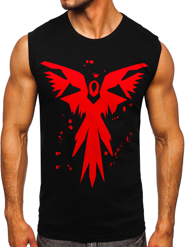 Μαύρο μπλουζάκι τυπωμένο με Bolf 14804