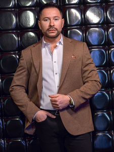 Ανδρικό Casual Χρωματιστή ζακέτα Καστανός Bolf 24401-1