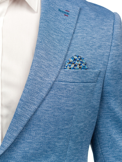 Μπλε ανδρικό σακάκι casual Bolf 24401