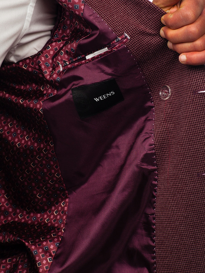Βορντώ διπλόστηθο ανδρικό σακάκι casual Bolf 003