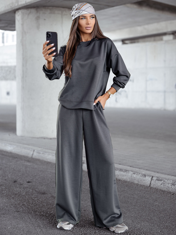 Γυναικεία αθλητική στολή βουτύρου 2 τεμαχίων Γραφίτης Bolf 821111