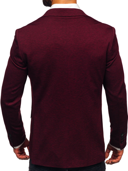 Μπορντό ανδρικό σακάκι casual Bolf 24401