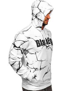 Ανδρική κουκούλα μπολφ 6453 με λευκή στάμπα