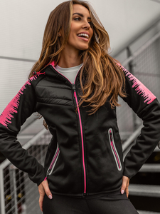 Γυναικείο ελαφρύ καπιτονέ μπουφάν με κουκούλα Μαύρος Bolf KSW4007A