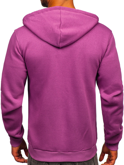 Μοβ Φουτερ ανδρικο με κουκουλα Bolf 2008