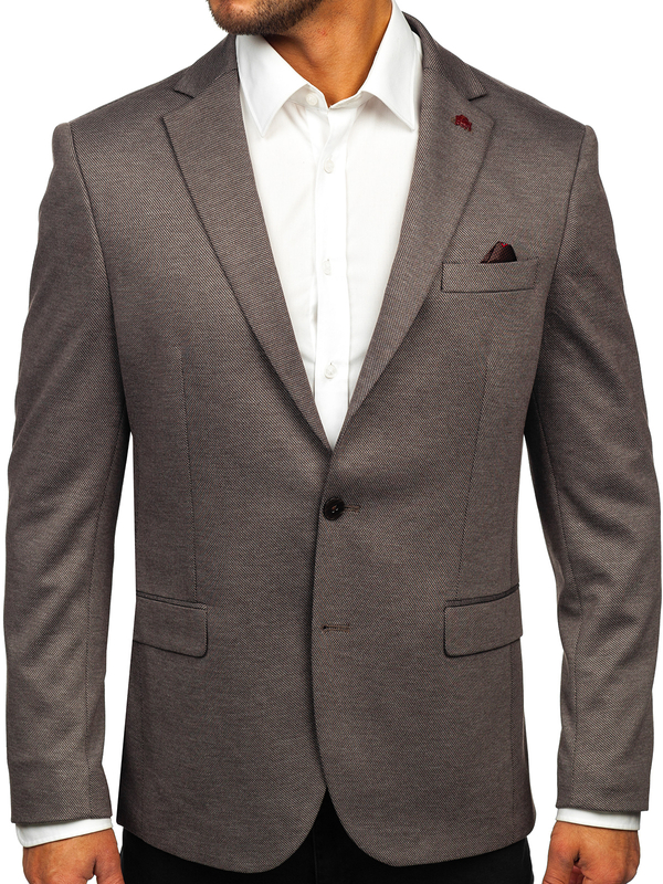 Ανδρικό Κομψό μπουφάν Σκοτάδι Καστανός Bolf 024