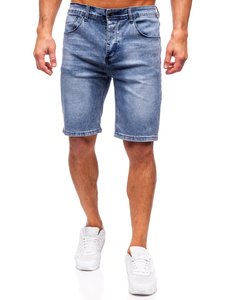 Μπλε μαρέν ανδρικό τζιν σορτς Bolf MP0277BS