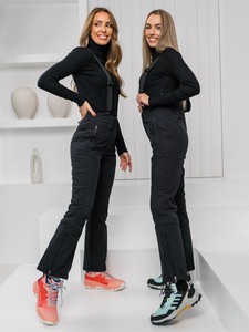 Μαύρο γυναικείο παντελόνι trekking Bolf W702B