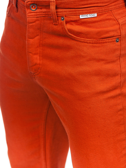Πορτοκαλί υφασμάτινα παντελόνια ανδρικά Bolf GT