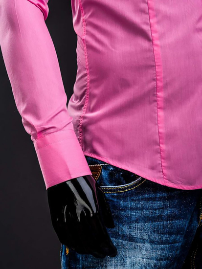 Ανδρικό κομψό μακρυμάνικο πουκάμισο Κοράλλι Bolf 1703A