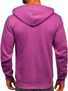 Μοβ Φουτερ ανδρικο με κουκουλα Bolf 2008