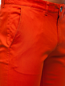 Πορτοκαλι παντελονι chinos ανδρικο Bolf 1143