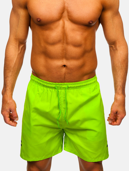 Νέον πράσινο κοντό ανδρικό μαγιό Bolf QD29