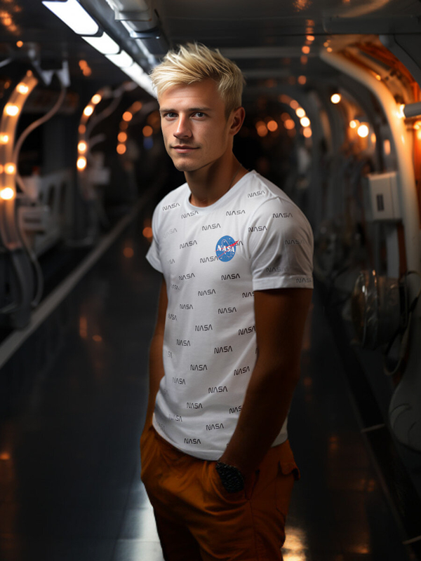 Λευκό ανδρικό t-shirt με στάμπα Bolf 14950A2