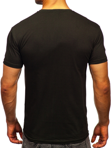 Ανδρικό μπλουζάκι Βασικός βαμβακερό Khaki Bolf 192397