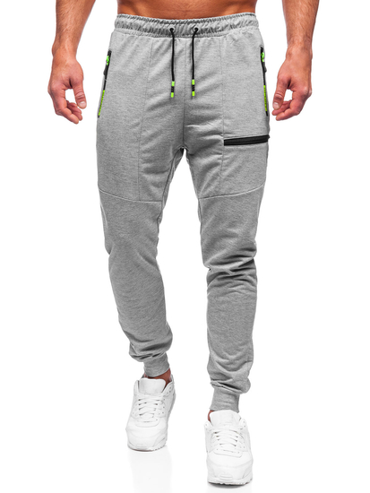 Γκρι jogger αθλητικά παντελόνια ανδρικά Bolf K10353