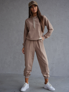 Γυναικεία αθλητική στολή 2 τεμαχίων Cappuccino Bolf 82162