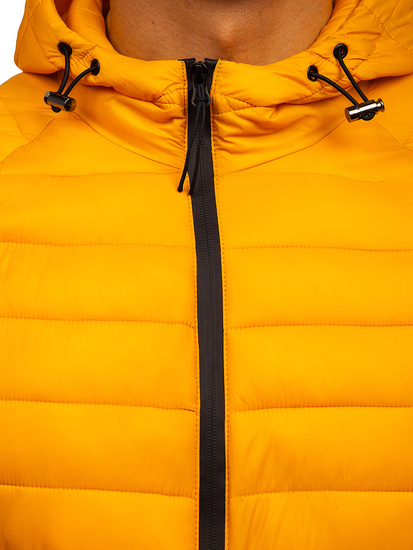 Κιτρινο καπιτονε μπουφαν μεταβατικο ανδρικο Bolf 13021
