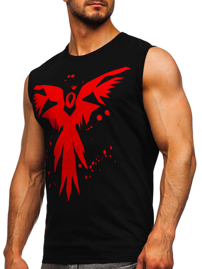 Μαύρο μπλουζάκι τυπωμένο με Bolf 14804