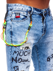 Μπλε ανδρικό τζιν παντελόνι Bolf TF150