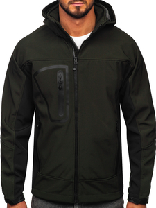 Χακί ανδρικό softshell μπουφάν Bolf T019