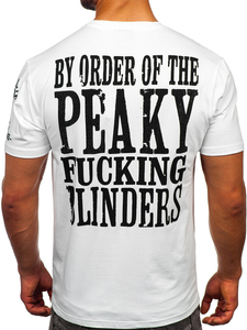 Λευκο T-shirt ανδρικο με εφαρμογες Bolf 2826