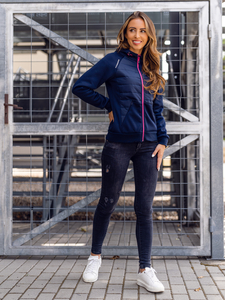 Γυναικείο ελαφρύ μπουφάν Ναυτικό μπλε Bolf KSW4009A