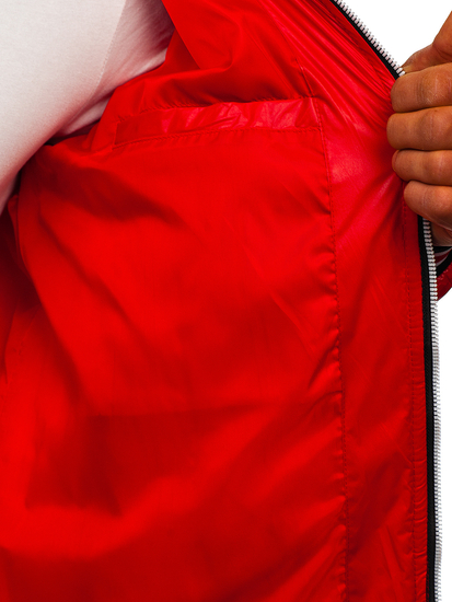 Κοκκινο μεταβατικο μπουφαν ανδρικο καπιτονε Bolf 6191