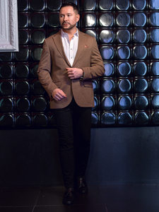 Ανδρικό Casual Χρωματιστή ζακέτα Καστανός Bolf 24401-1