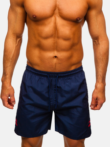 Σκούρο μπλε κοντό ανδρικό μαγιό Bolf QD29