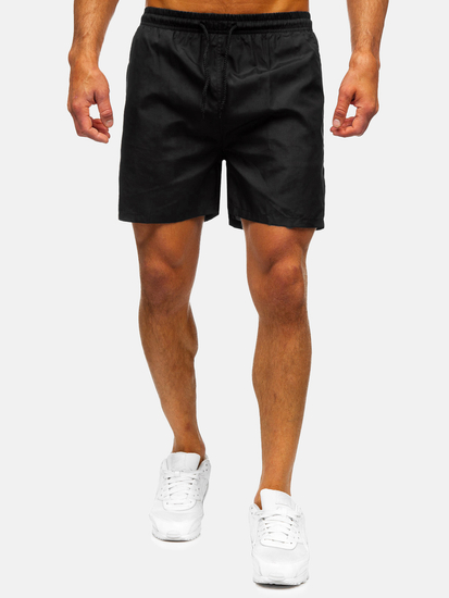 Μαύρο κοντό ανδρικό μαγιό Bolf QD32