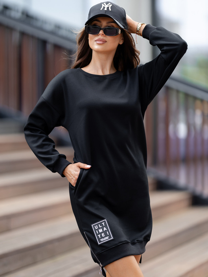 Γυναικείο αθλητικό φόρεμα βούτυρο Μαύρος Bolf 524